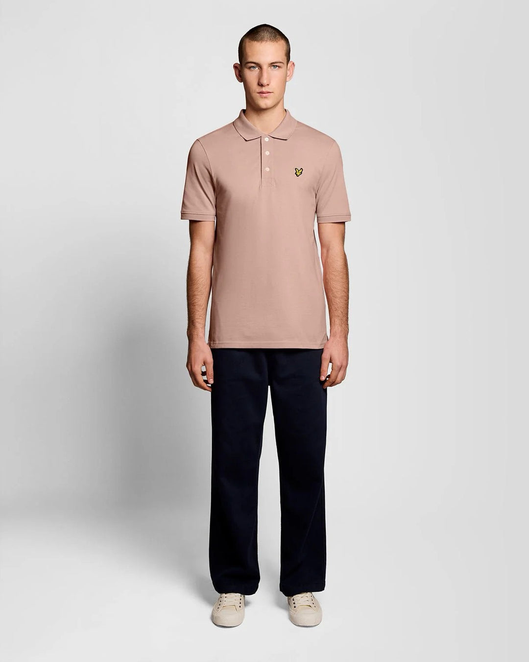 Lyle & Scott SP400VOGT polo oud roze – heren