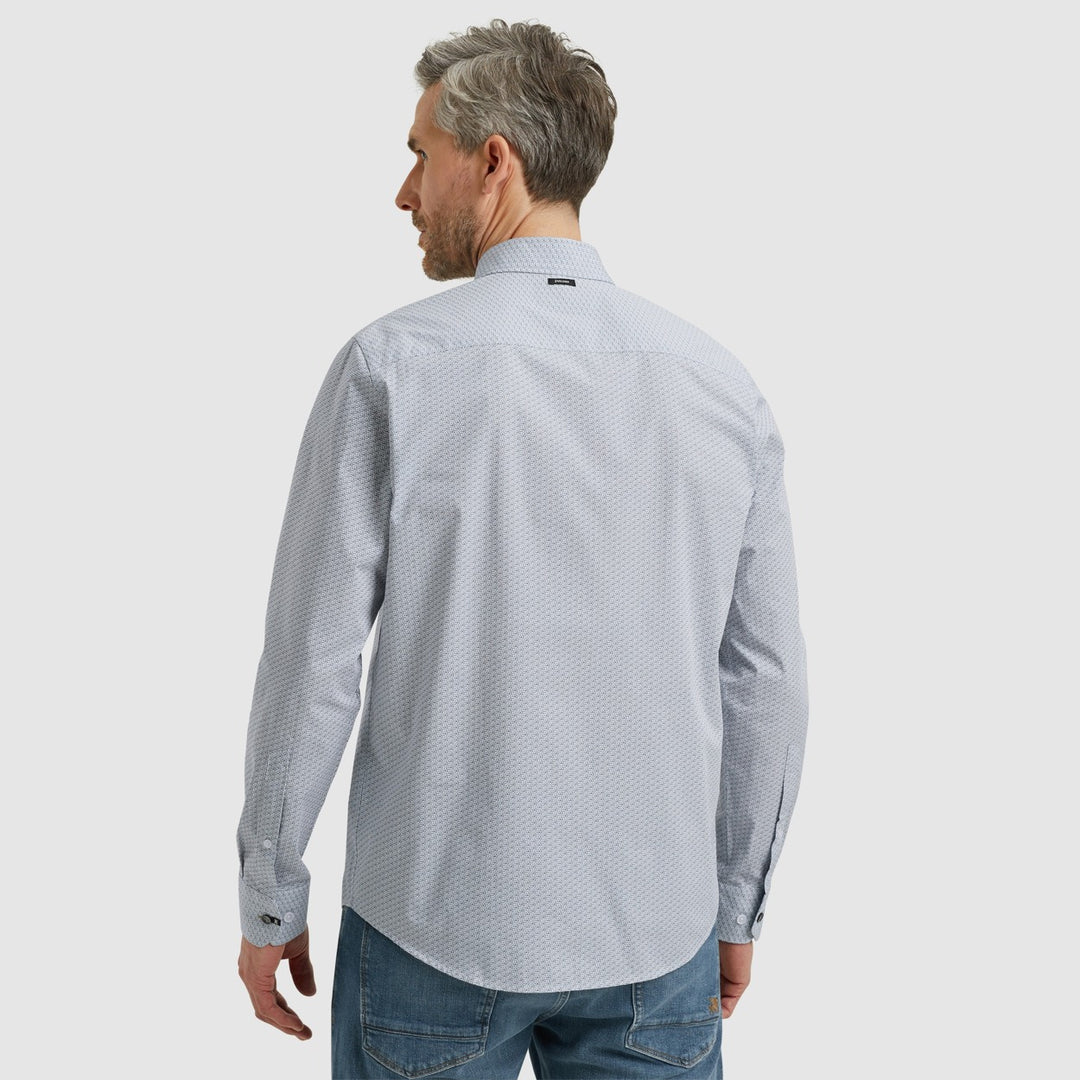 Vanguard VSI2502201 overhemd l/m heren – wit dessin