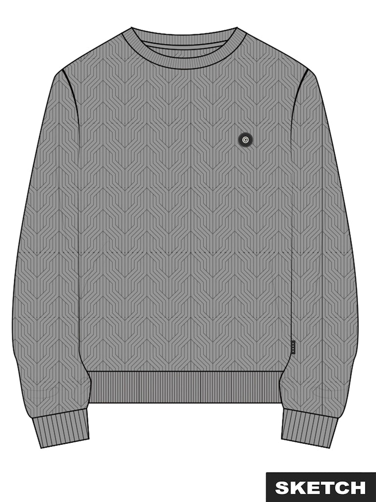 Jack & Jones Geo sweater grijs – heren