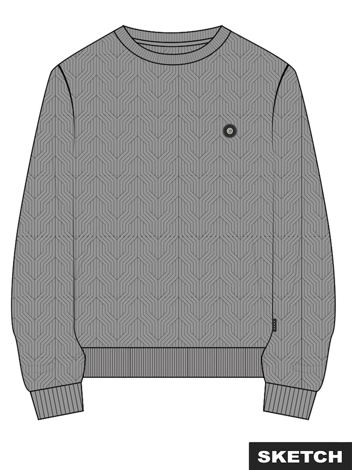 Jack & Jones Geo sweater grijs – heren