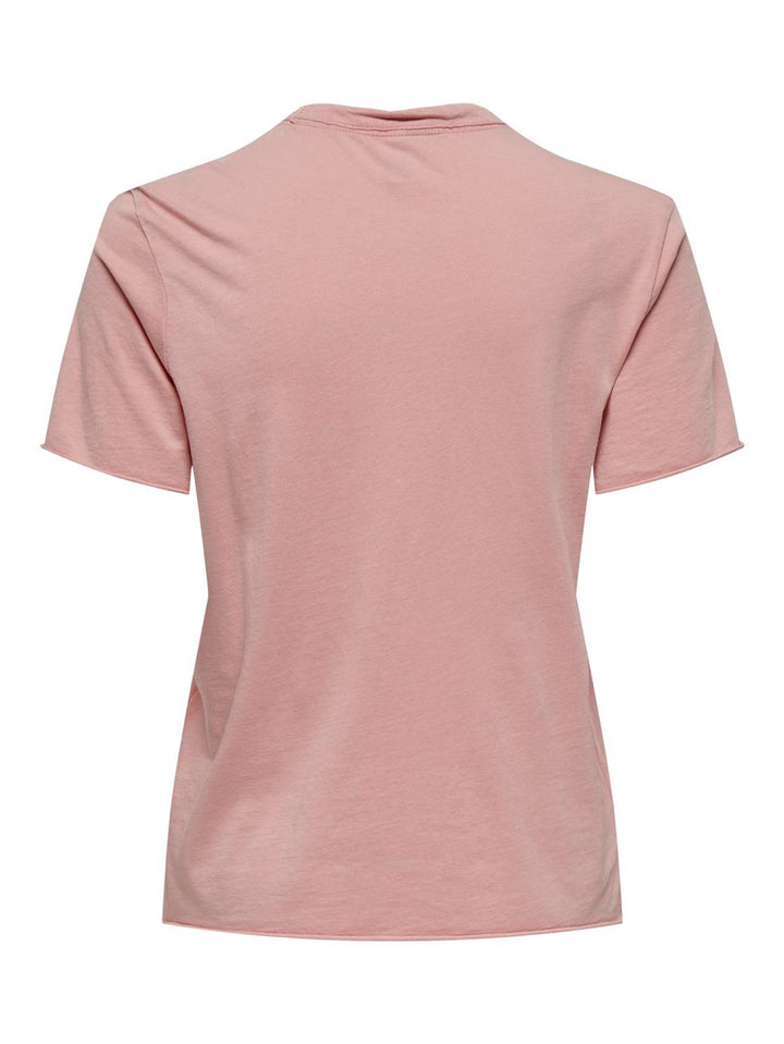 Only 15307412 Lucy t-shirt k/m dames roze