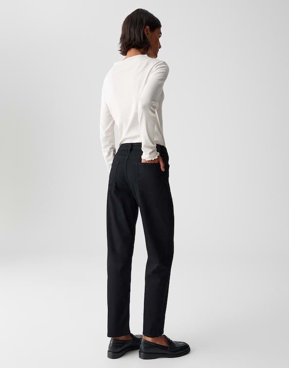 Opus Elma lange broek dames zwart - L30