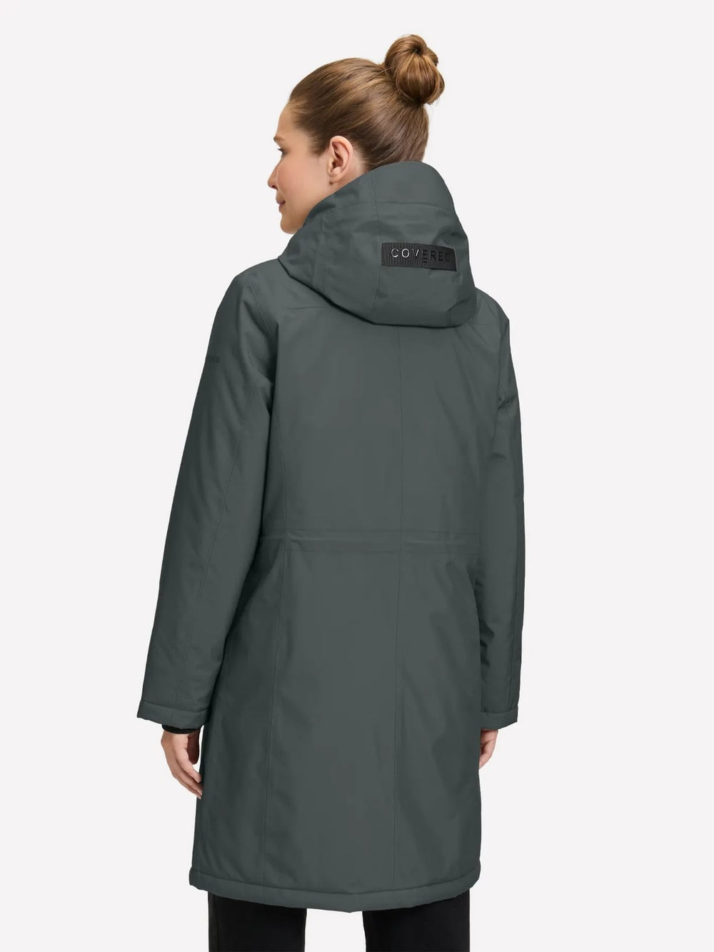 Covered L60359 Frida winterjas dames groen