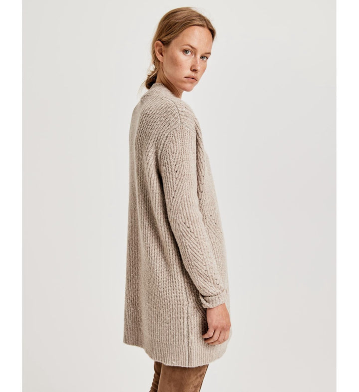YAYA Women vest gebreid zand – dames