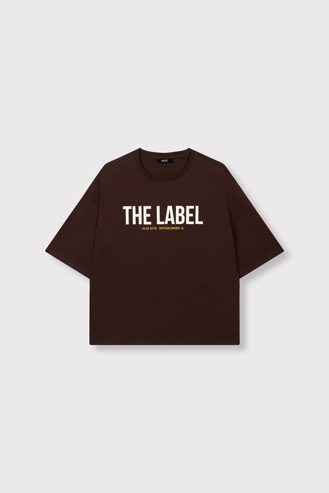 Alix the label t-shirt k/m bruin – dames