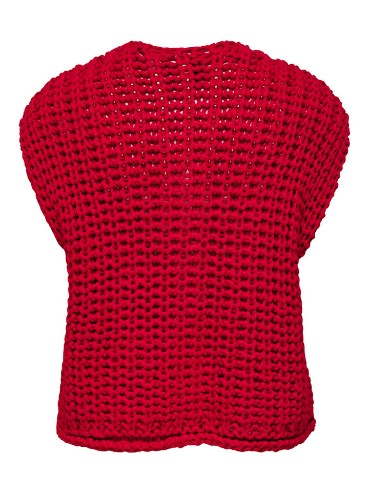 Only gilet gebreid rood – Chloe 15352208
