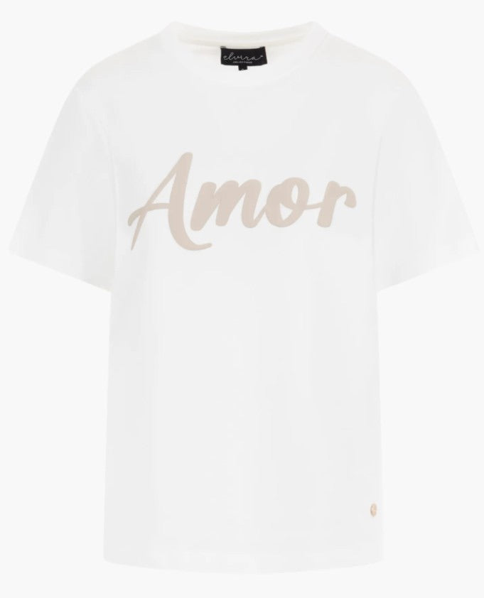 Elvira Casuals E3 26-005 Amor t-shirt dames - Off-white