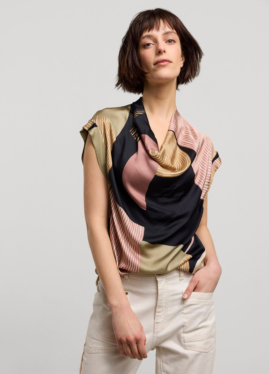 Summum 2s3062-11984 top z/m dames multicolor