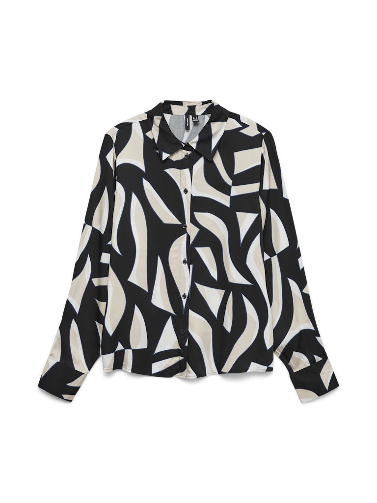 VERO MODA 10337458 Cindy blouse l/m dames zwart dessin