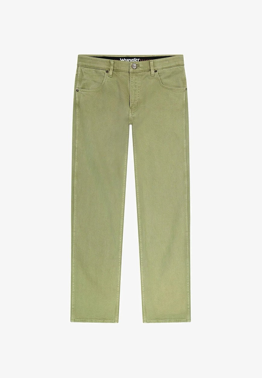 Wrangler heren jeans regular-straight fit – kaki - L34