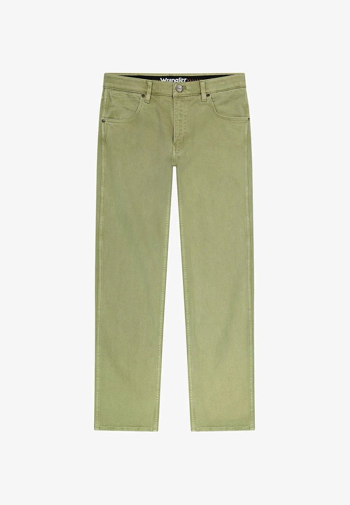 Wrangler heren jeans regular-straight fit – kaki - L34