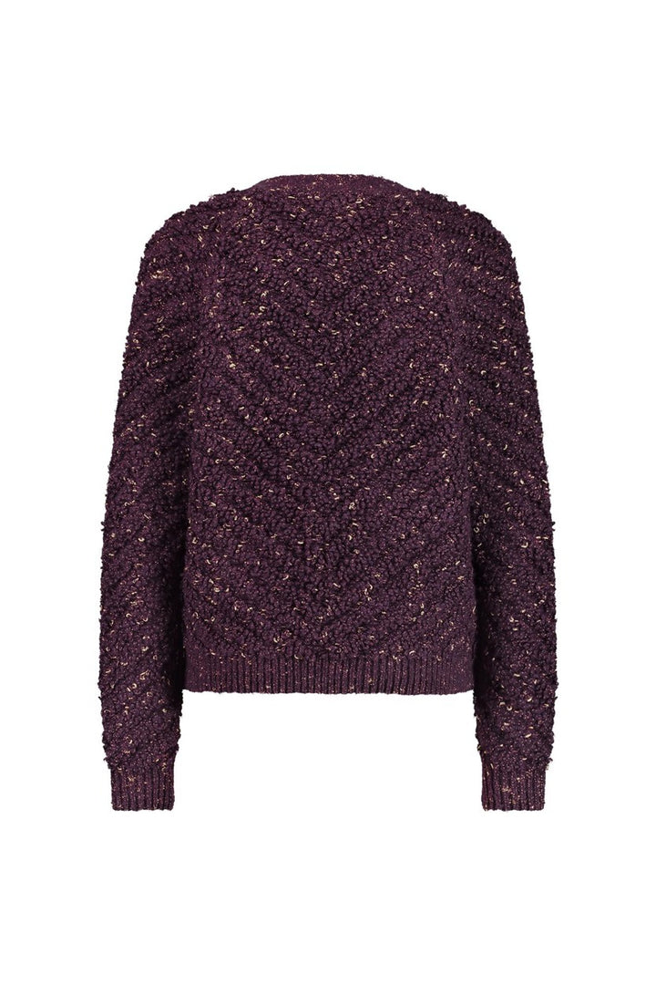 Studio Anneloes 12026 Iris vest gebreid aubergine – dames