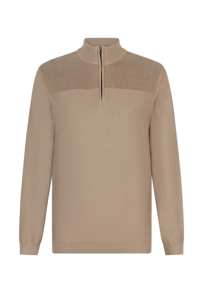 Presly & Sun Ray trui taupe – heren