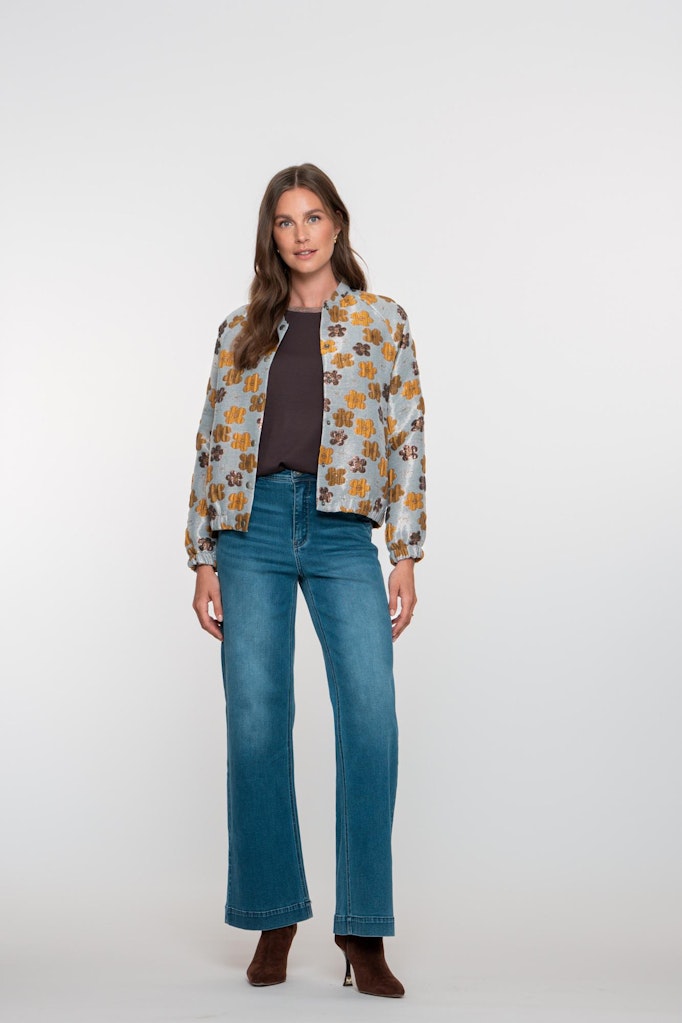 Geisha loose fit jeans dames – blue denim