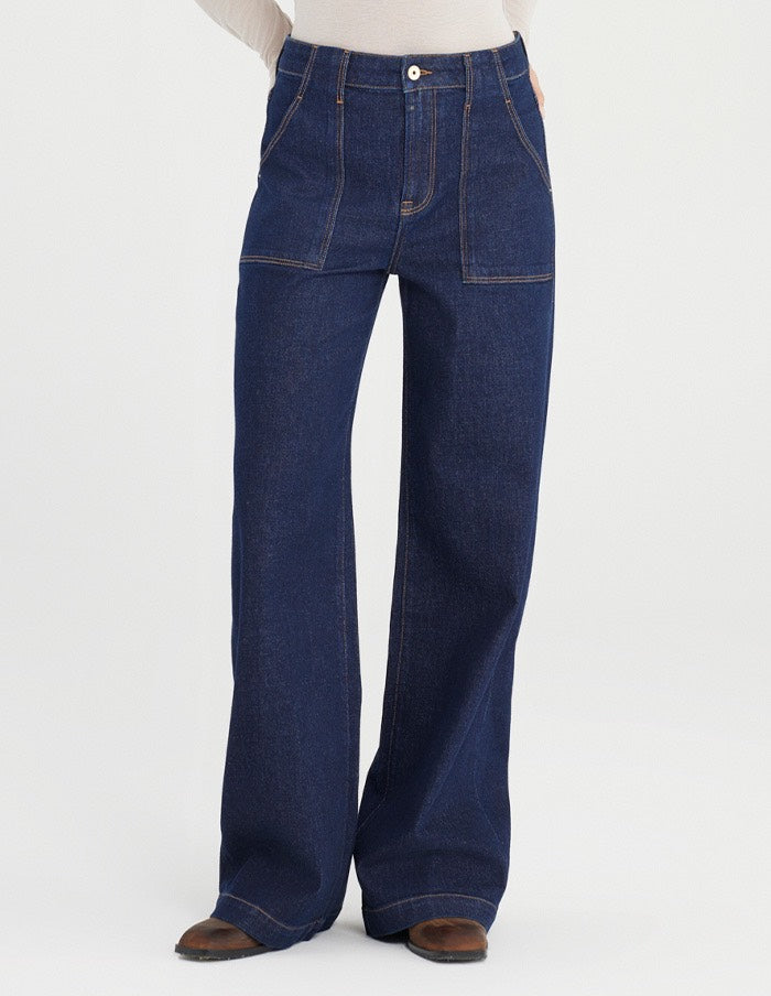 COJ Lulu jeans loose fit dames – blue denim - 30