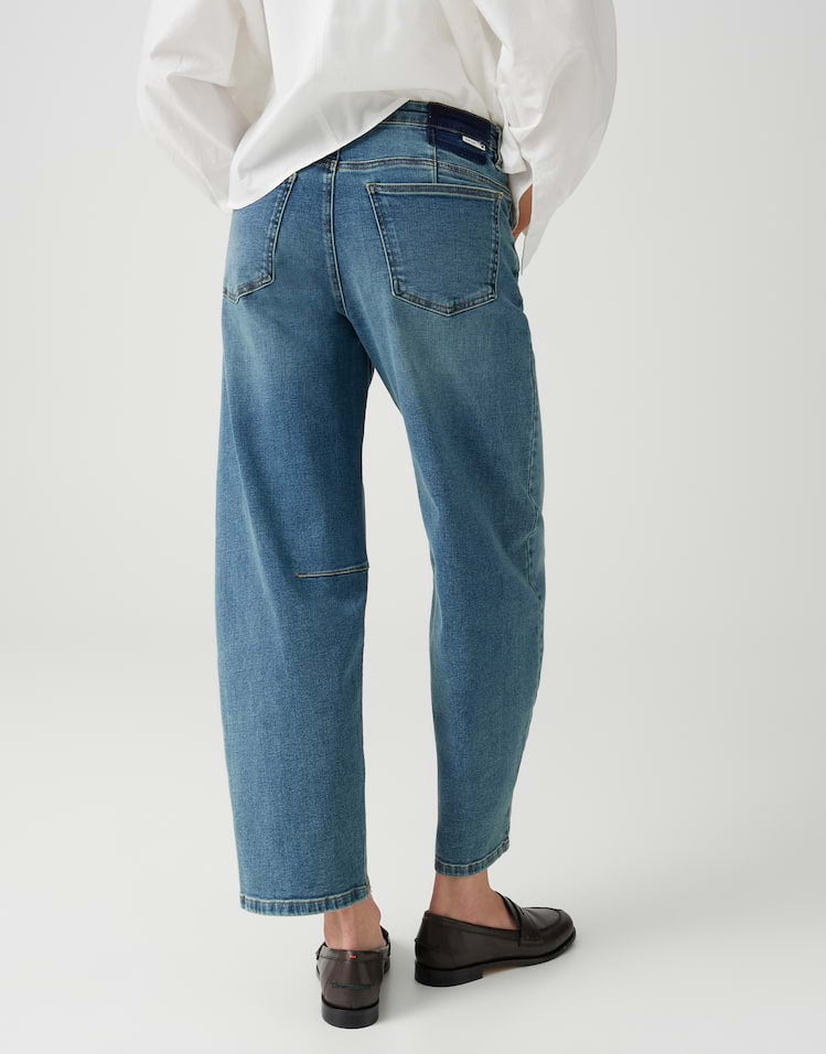 Opus Lissie Boldy jeans loose fit dames – blue denim