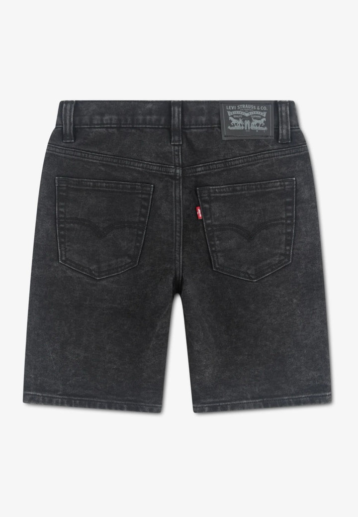 Levi's boys M374 short denim zwart – jongens - Black Denim