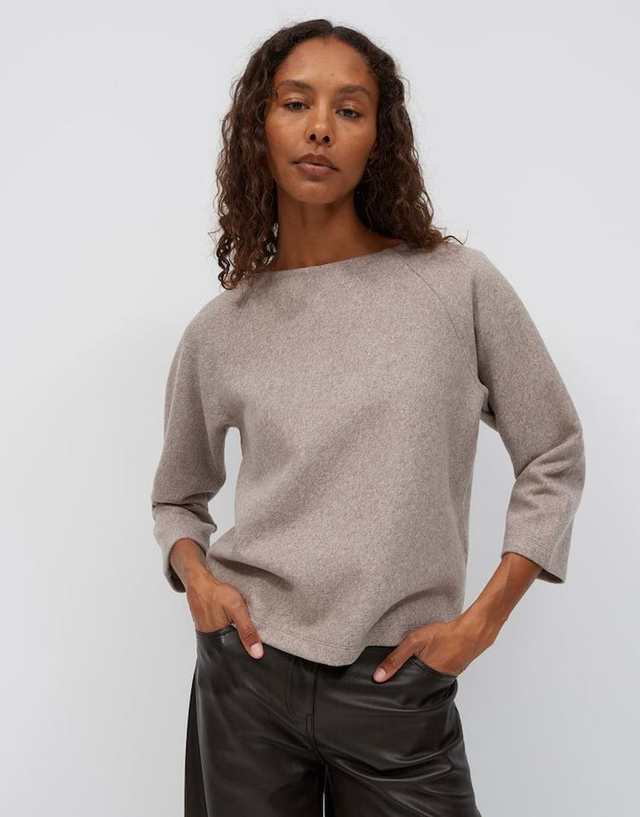 Opus Gusera 10623414517465 sweater dames taupe