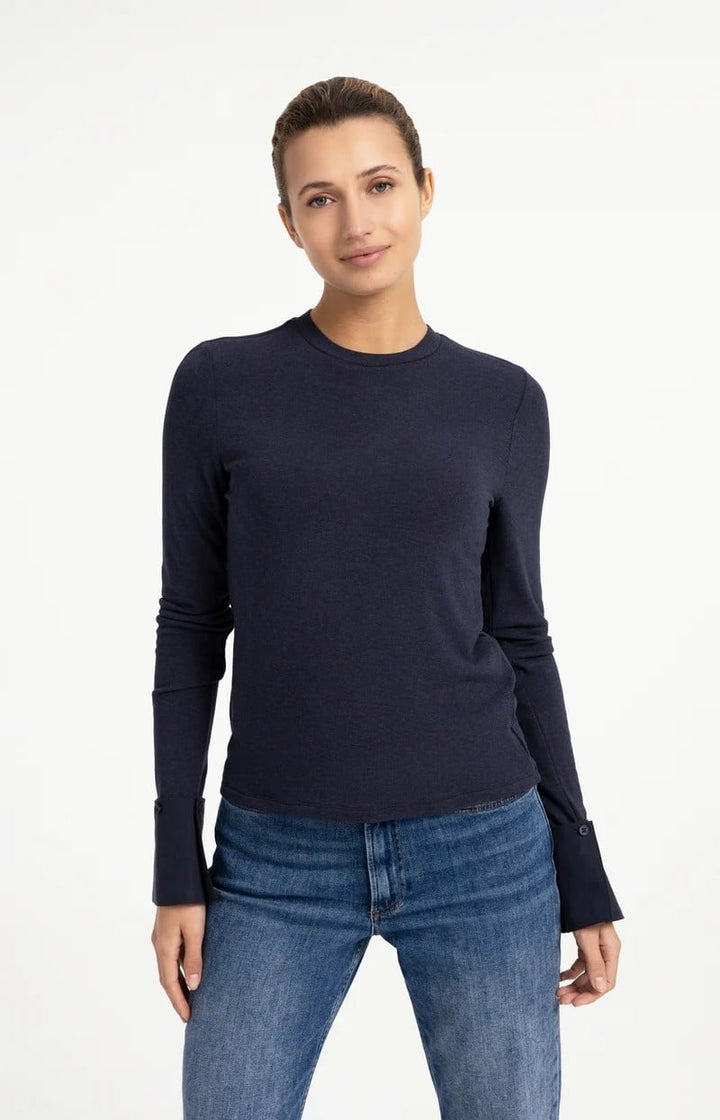 YAYA Women 01-709418-609 t-shirt l/m antraciet