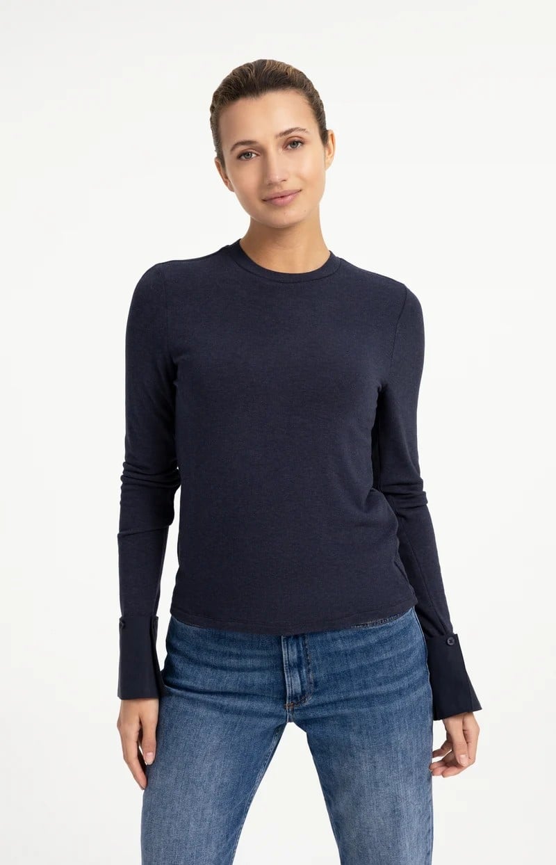 YAYA Women 01-709418-609 t-shirt l/m antraciet