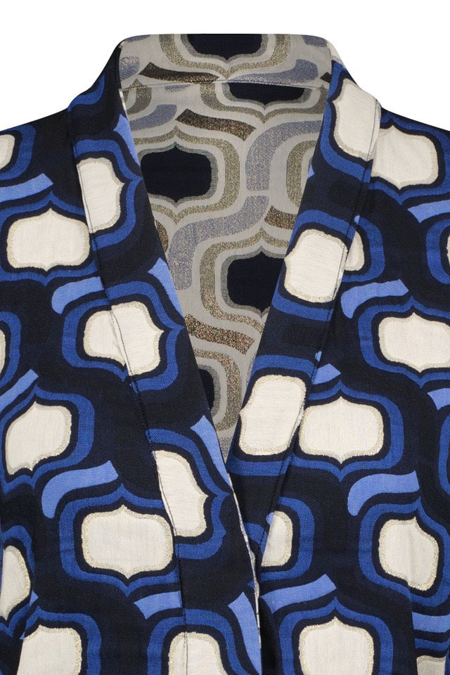Studio Anneloes Nona gilet dames blauw dessin