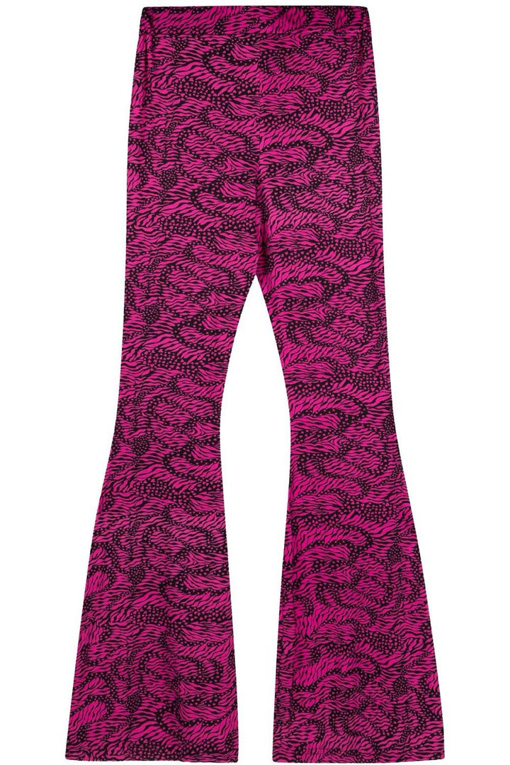 Refined department lange broek dames paars dessin