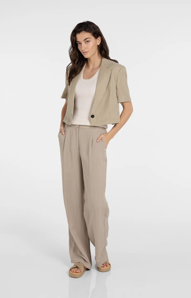 YAYA Women 01-501083-604 blazer dames bruin melee
