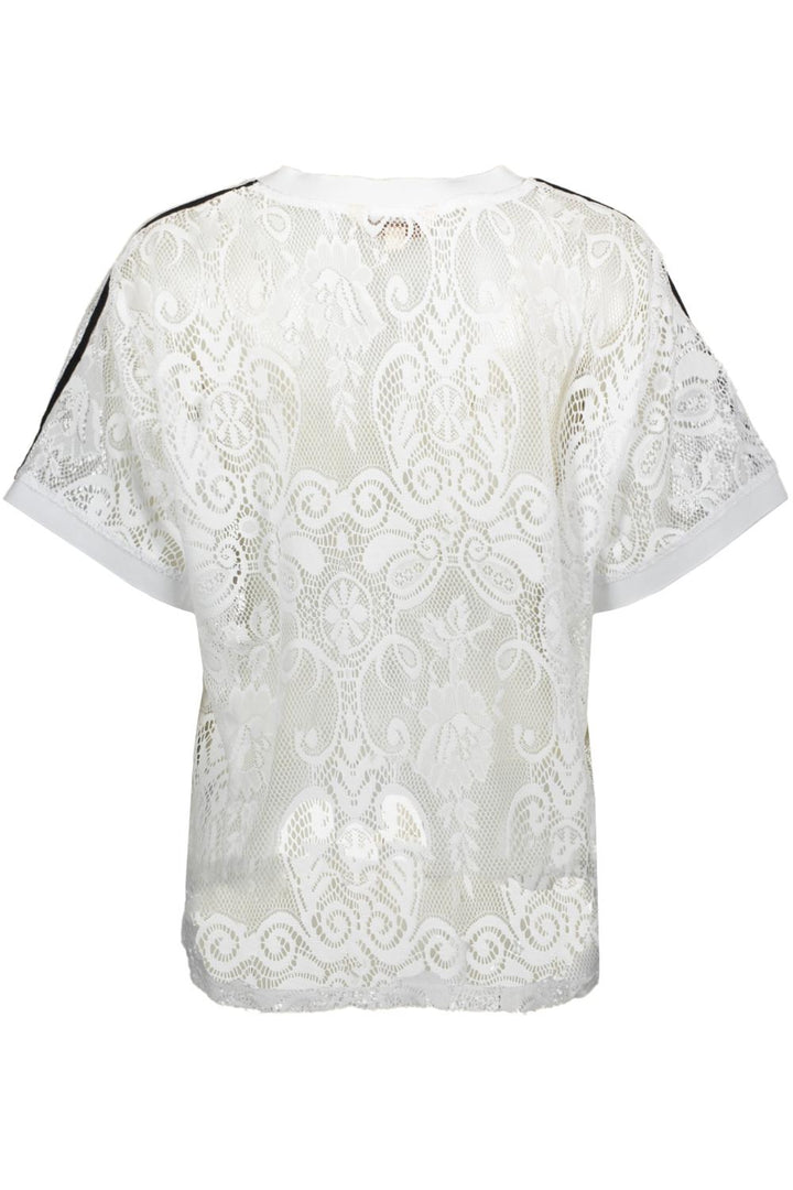 Onljules S/s Lace Top Wvn - Wit