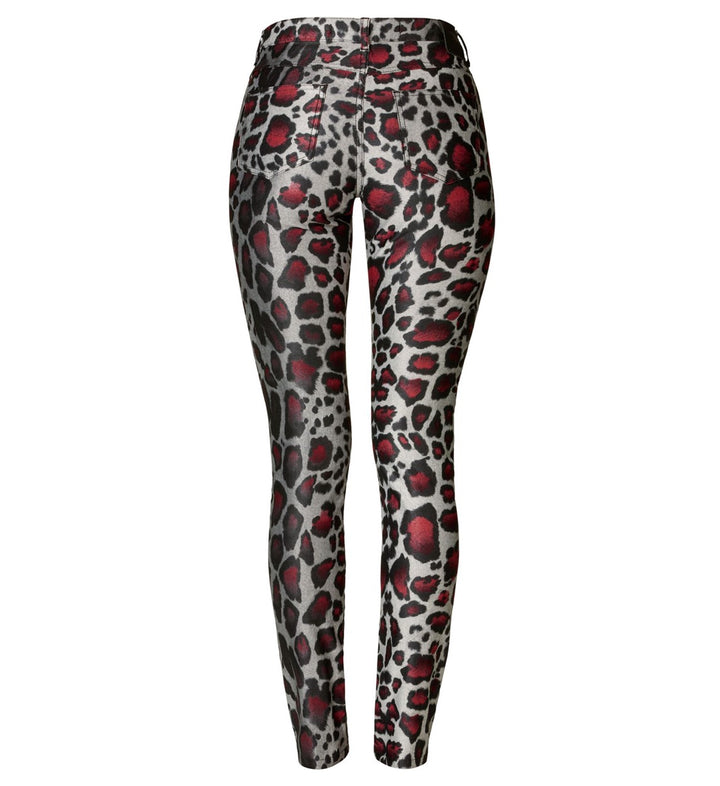 Elvira Casuals E3 26-015 Elodi lange broek dames – rood dessin
