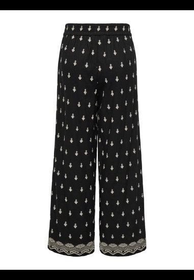Only 15341410 willa lange broek dames – zwart dessin - L32