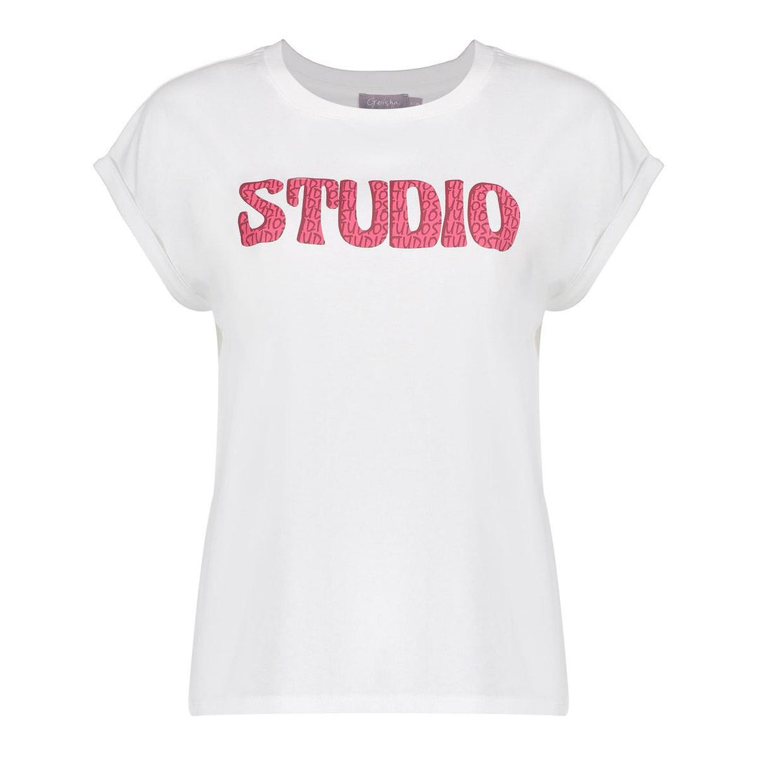 Geisha dames t-shirt off-white