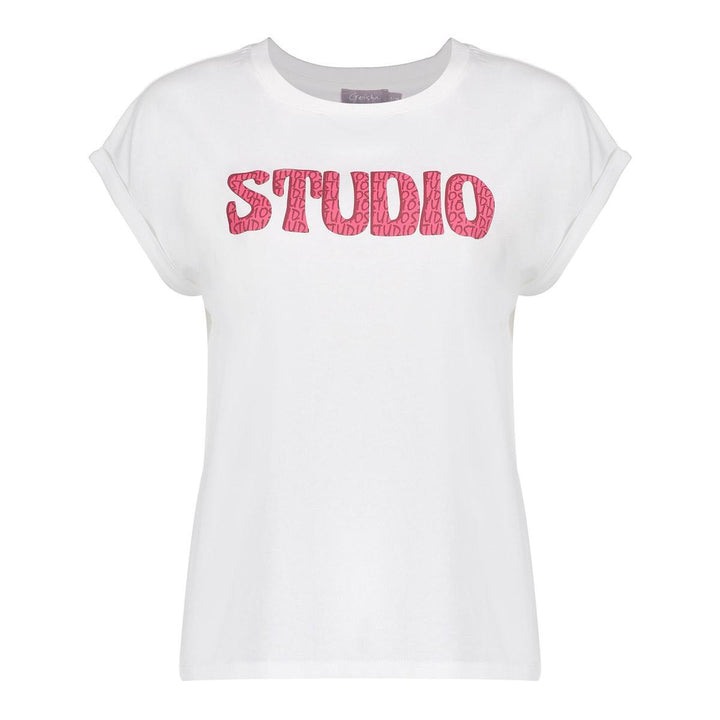 Geisha dames t-shirt off-white