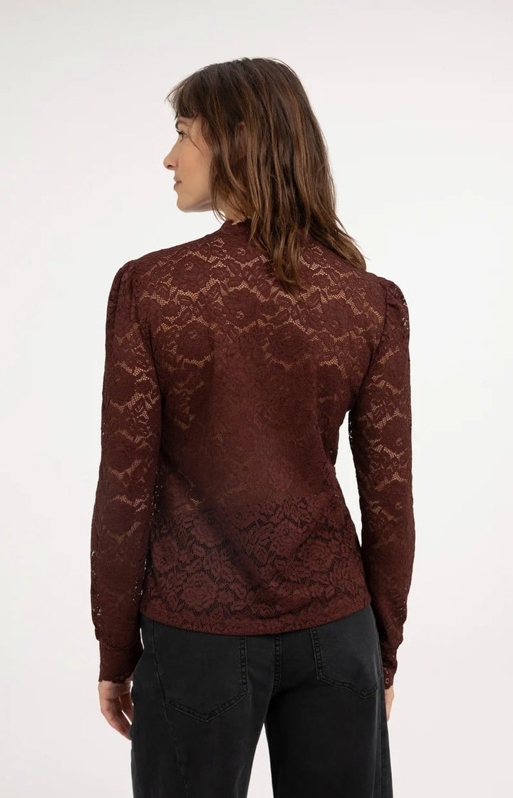 YAYA Women 01-709432-610 top l/m dames bordeaux