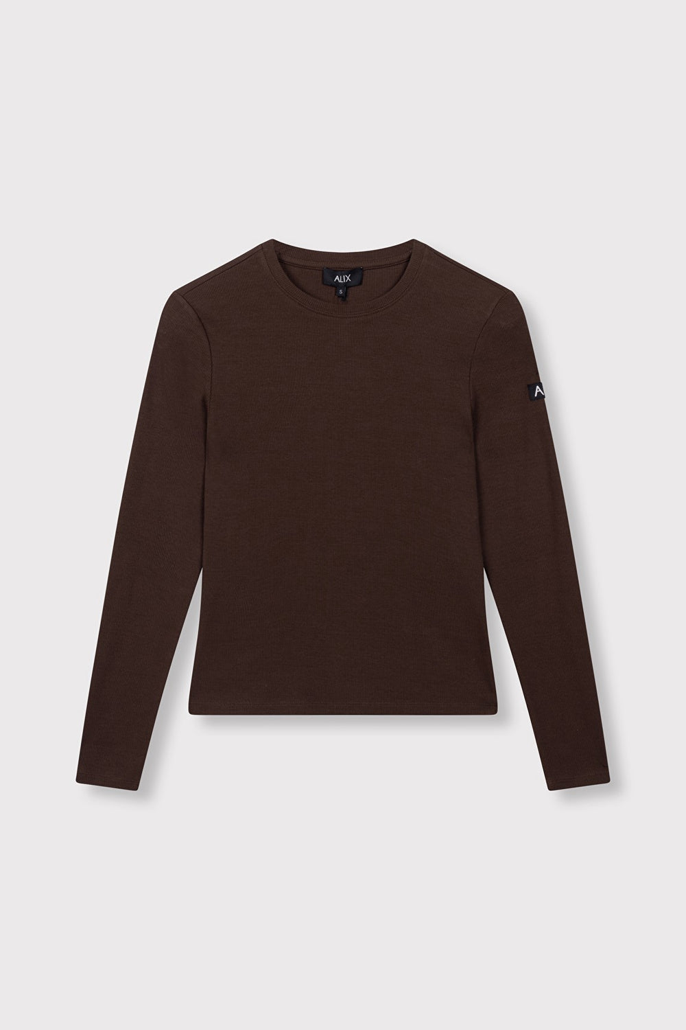 Alix the label t-shirt l/m bruin – dames