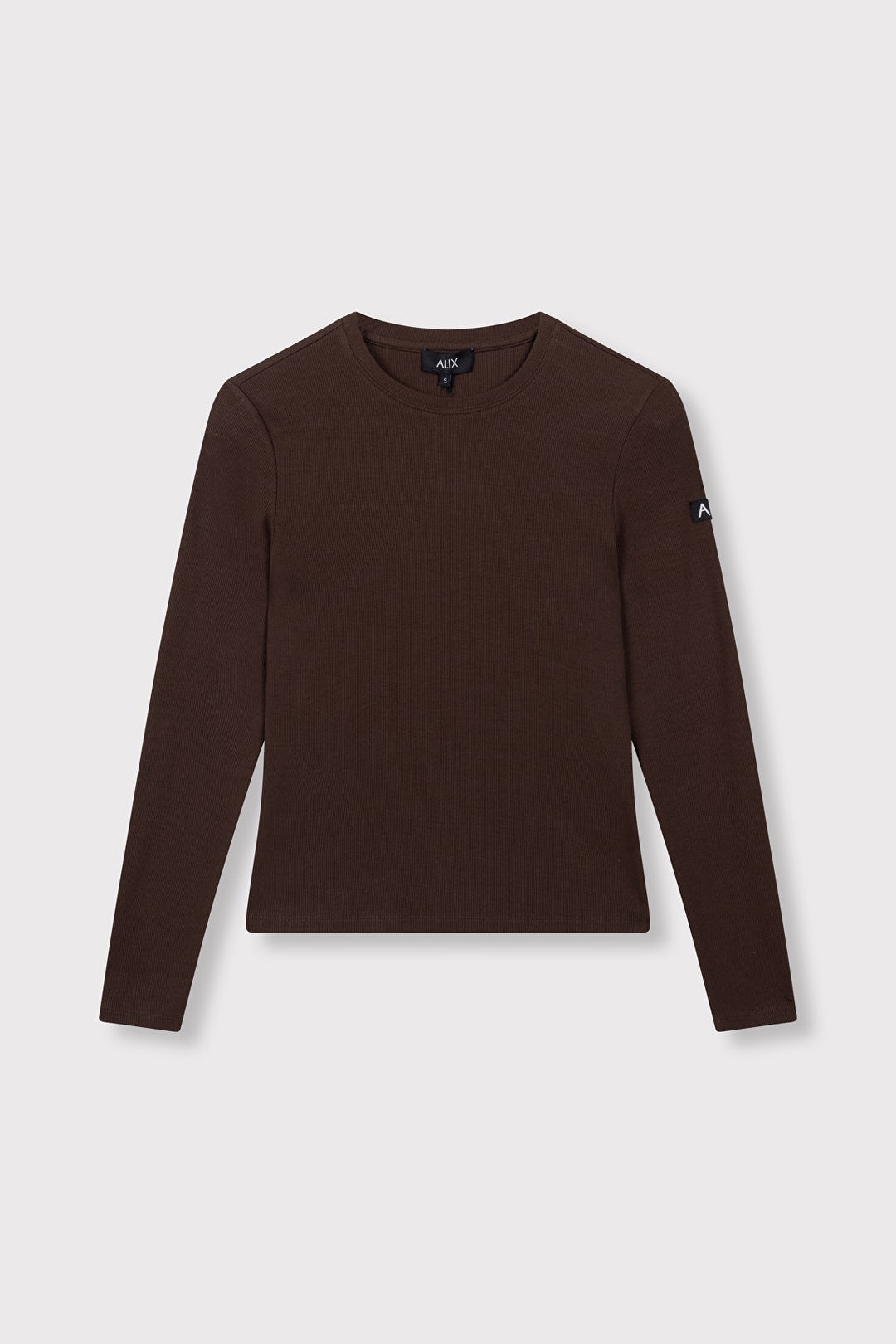 Alix the label t-shirt l/m bruin – dames