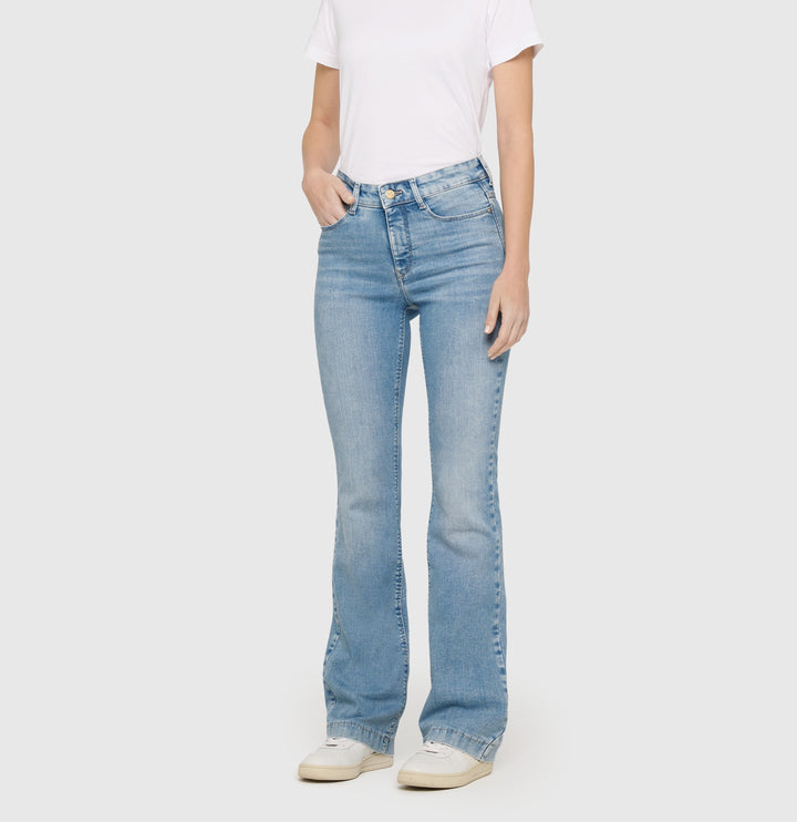 MAC women bootcut flare fit jeans – dames - Blue Denim - 34