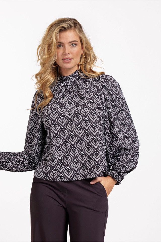 Studio Anneloes Lysanne wallpaper top – dames - Bruin Dessin