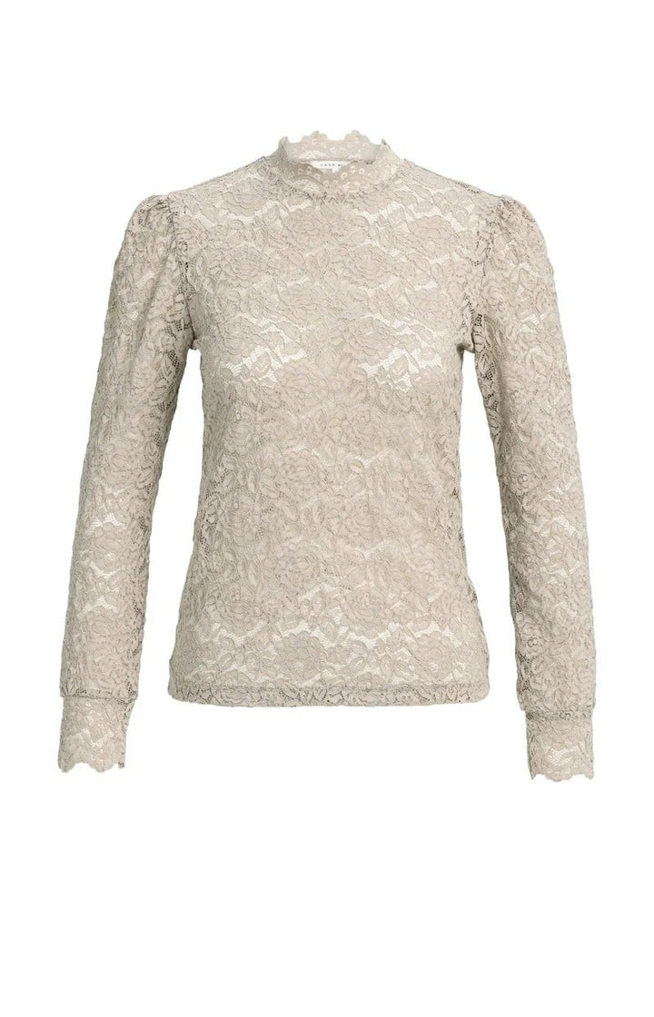 YAYA Women 01-709432-610 top l/m dames taupe