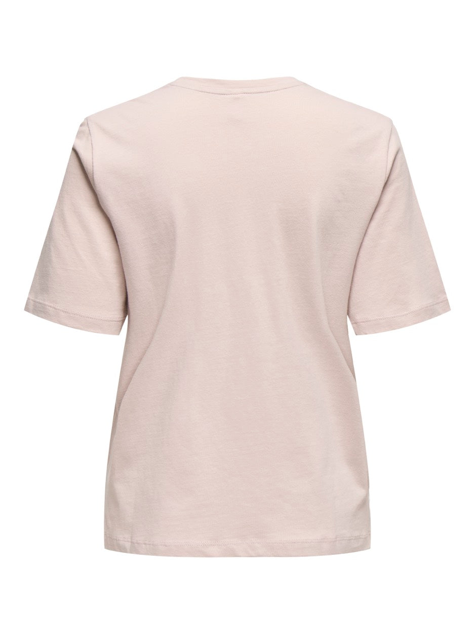 Only Moody t-shirt oud roze – dames
