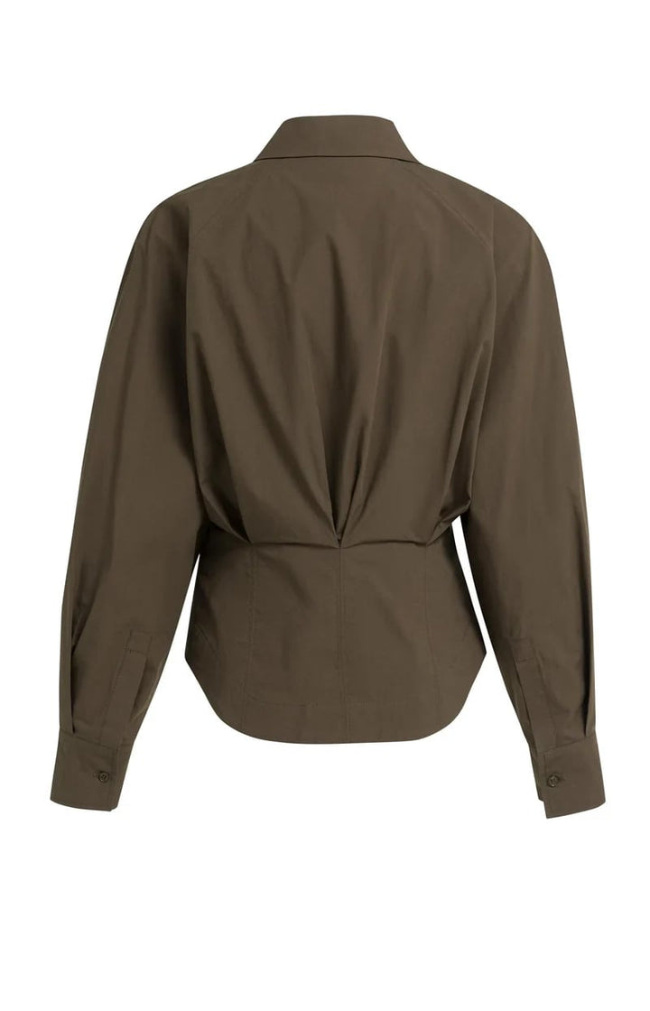 YAYA Women 01-201245-609 blouse l/m bruin