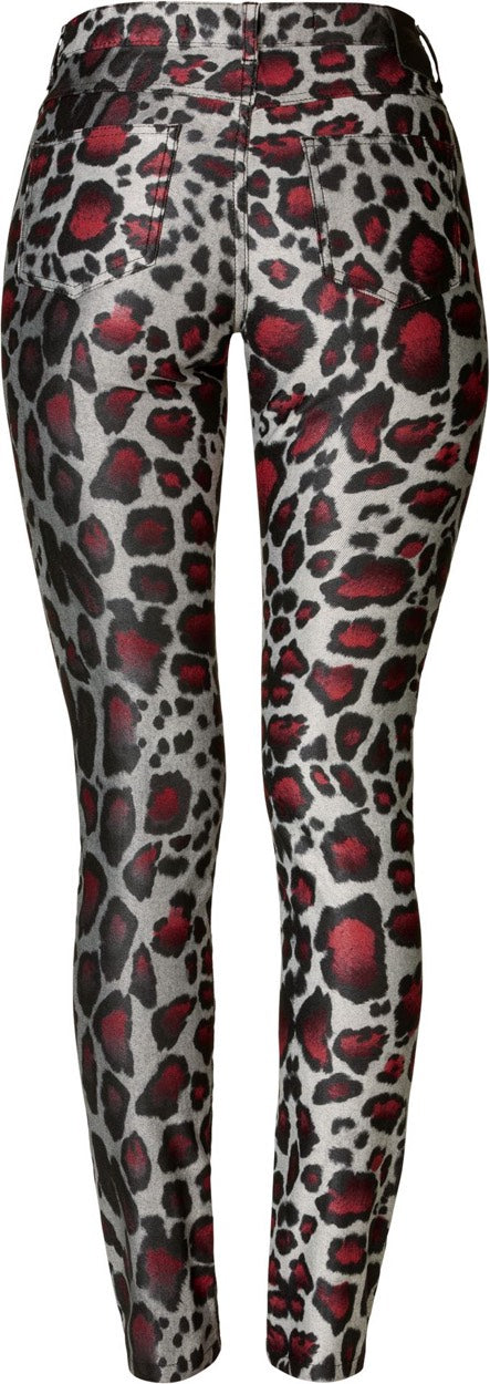 Elvira Casuals E3 26-015 Elodi lange broek dames – rood dessin