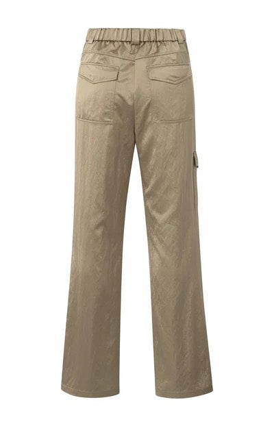 YAYA Women lange broek camel – dames