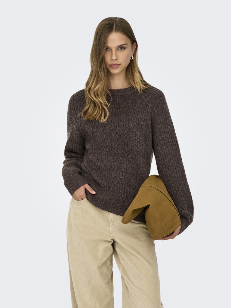 Only 15358569 Gila trui dames bruin – herfst/winter