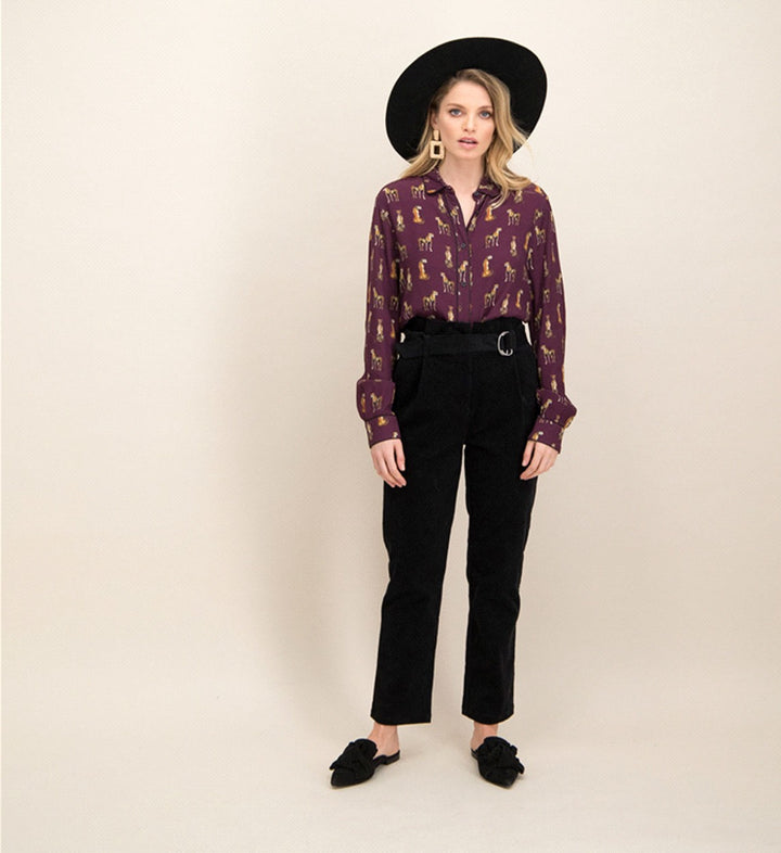Refined department blouse l/m dames bordeaux – R2511994842