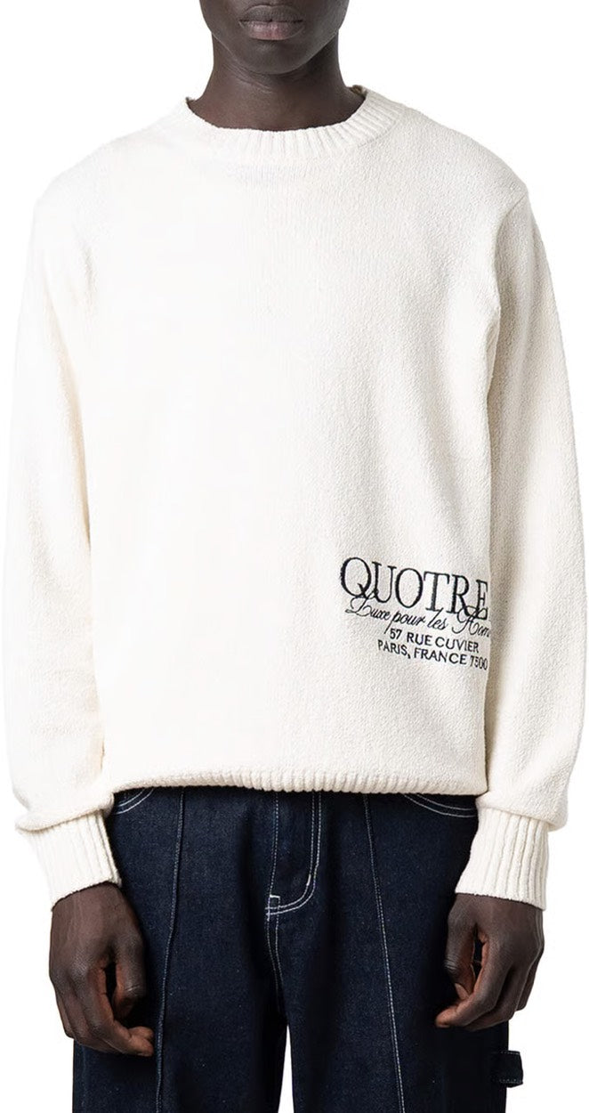 quotrell KW006 trui heren ecru – trendy en comfortabel