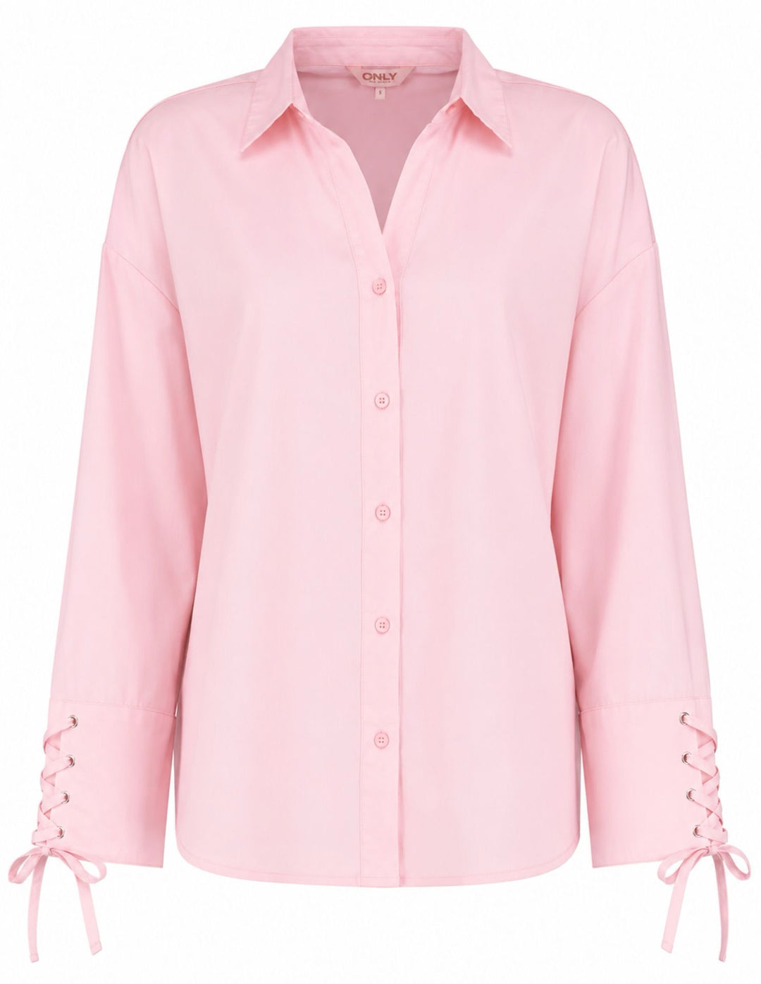 Only 15376880 Oregon blouse l/m licht roze – dames
