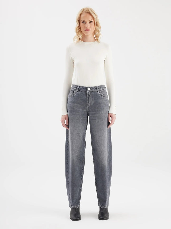 COJ Beth jeans low croth-baggy fit grey denim – dames - L32