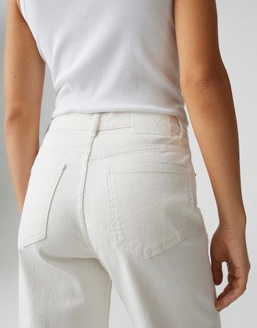 Opus jeans low crotch-baggy fit dames – wit