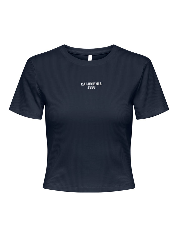 Only Vela t-shirt navy – dames