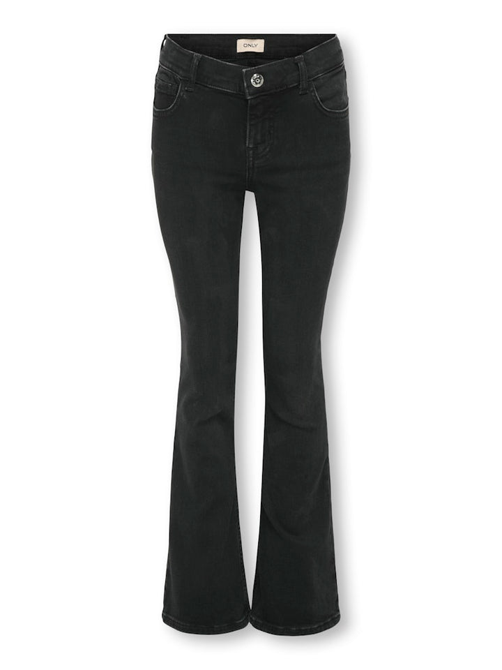 Kogblush Mid Flared Dnm Dia1099 - Black Denim
